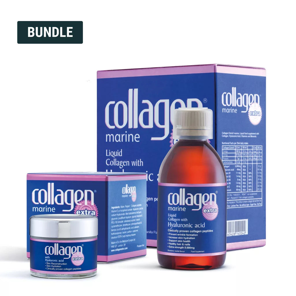 Collagen Extra Marine Peptan® Supplement and Day Cream